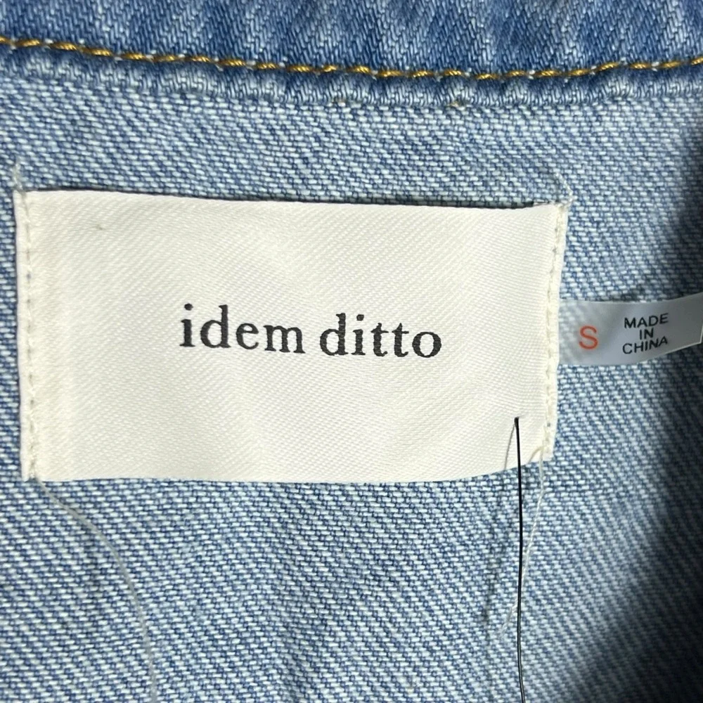 Idem Ditto Long Sleeve Denim Dress Size Small, NWT - Picture 7 of 15